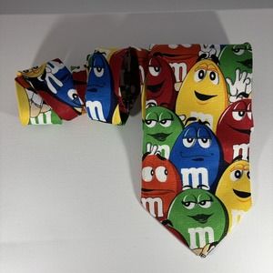 M&M Chocolate Candies‎ Men's Necktie Colorful Fun 100% Polyester Novelty Tie 58"